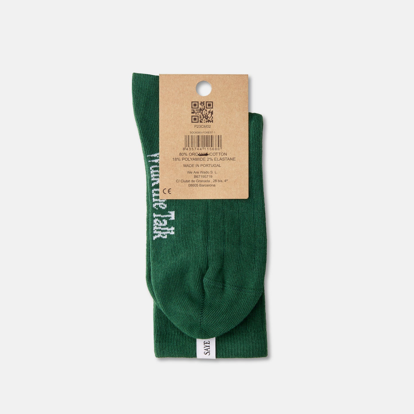 Crew Ribbed Socks - Forest