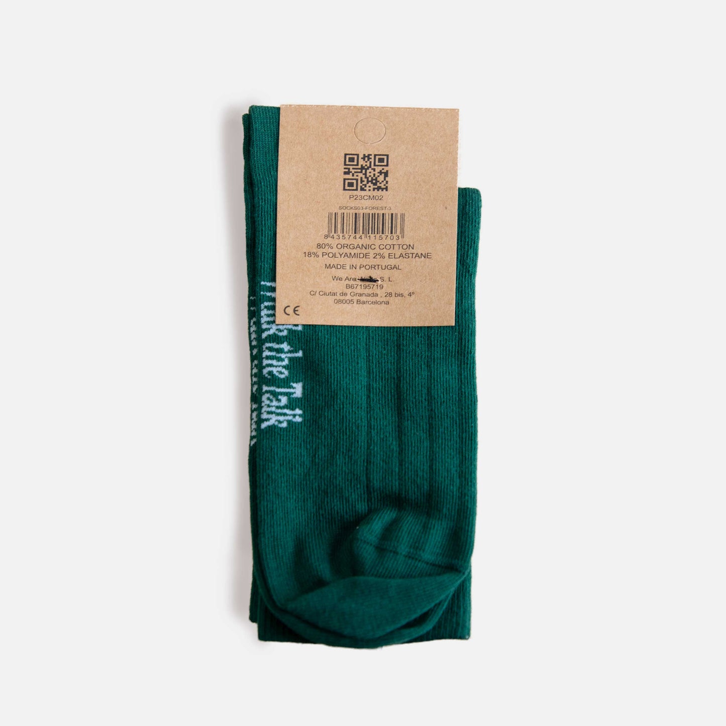 Crew Ribbed Socks - Forest