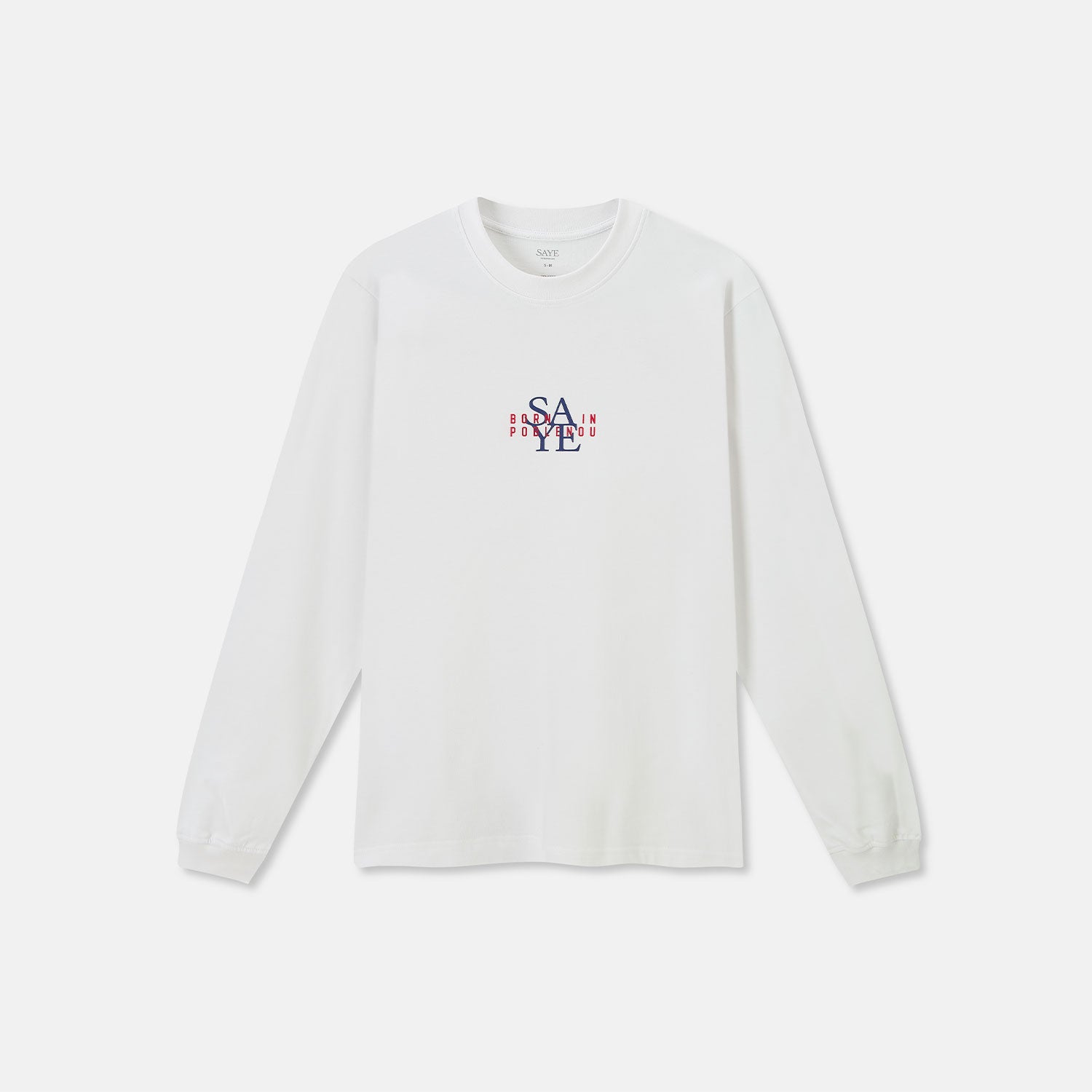 Born in Poblenou Long Sleeve T - White