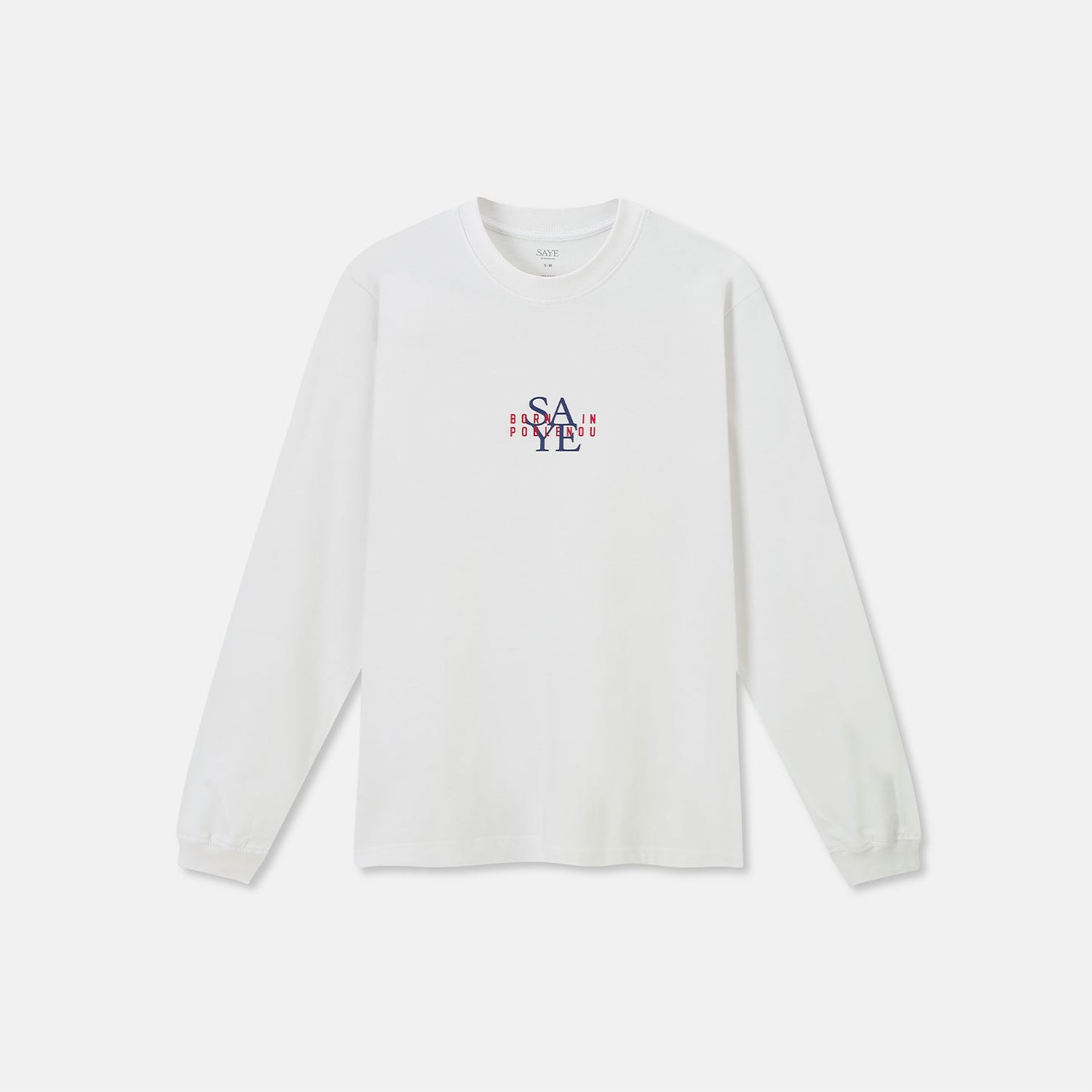 Born in Poblenou Long Sleeve T - White