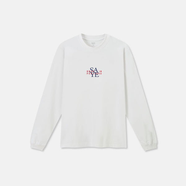 Born in Poblenou Long Sleeve T - White