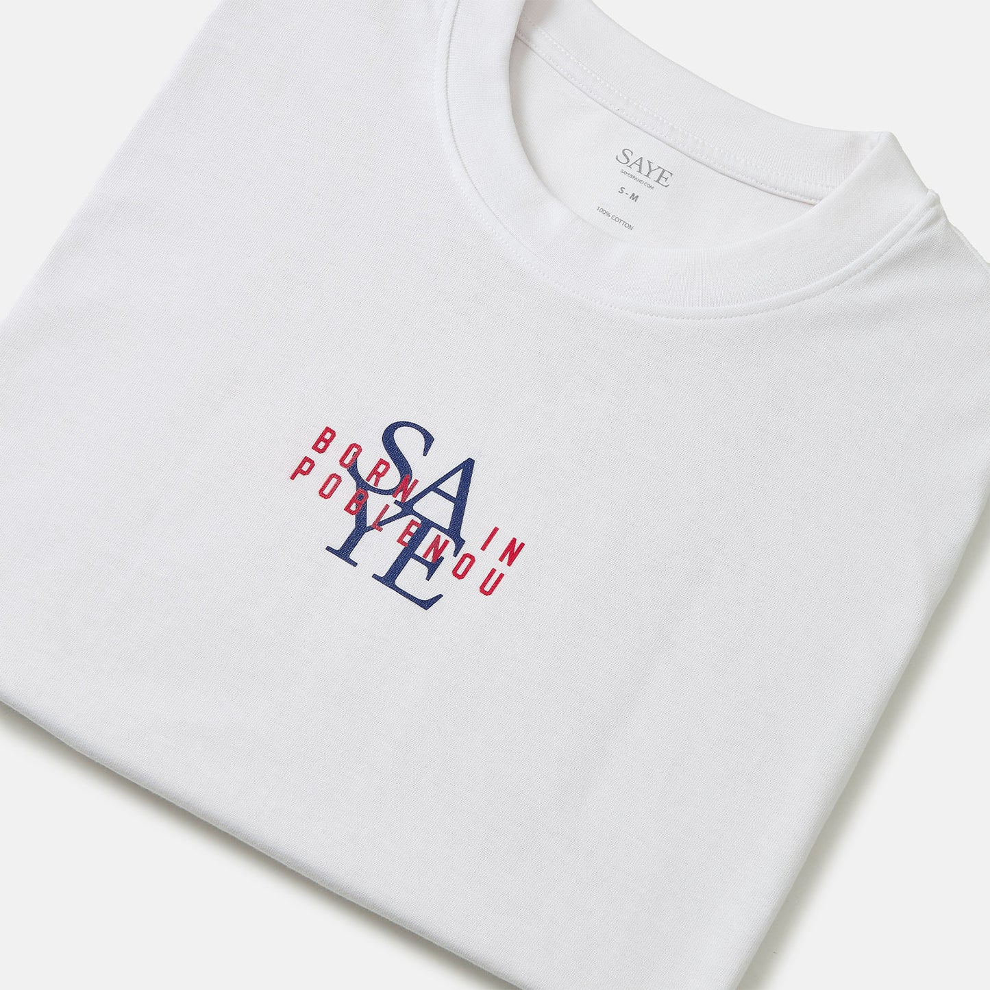 Born in Poblenou Long Sleeve T - White
