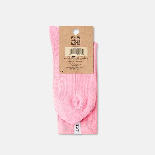 Crew Ribbed Socks - Gum