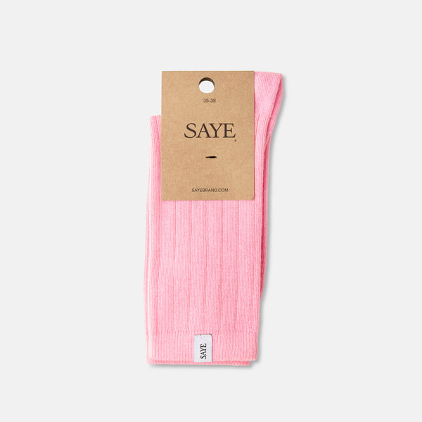 Crew Ribbed Socks - Gum