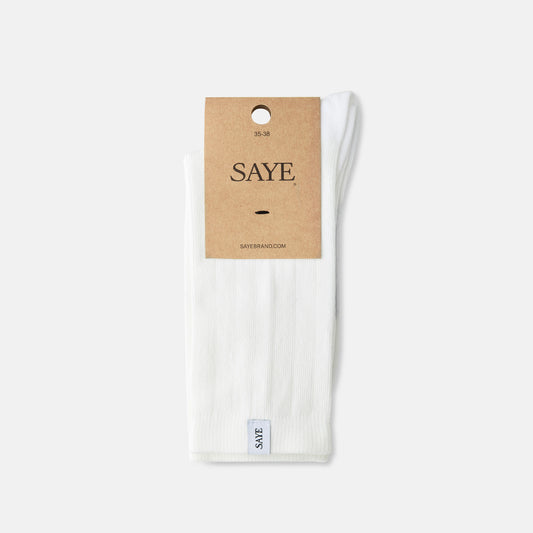 Crew Ribbed Socks - Offwhite