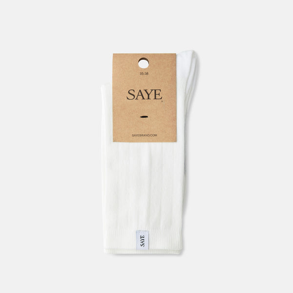Crew Ribbed Socks - Offwhite