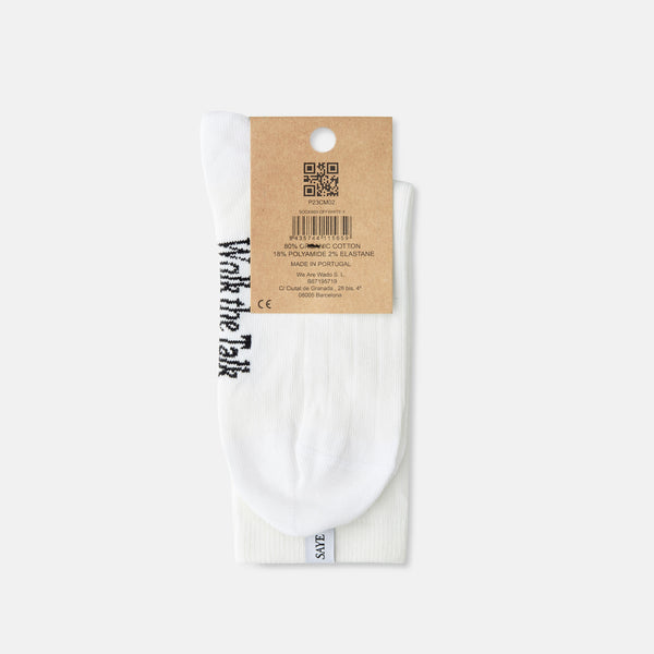 Crew Ribbed Socks - Offwhite