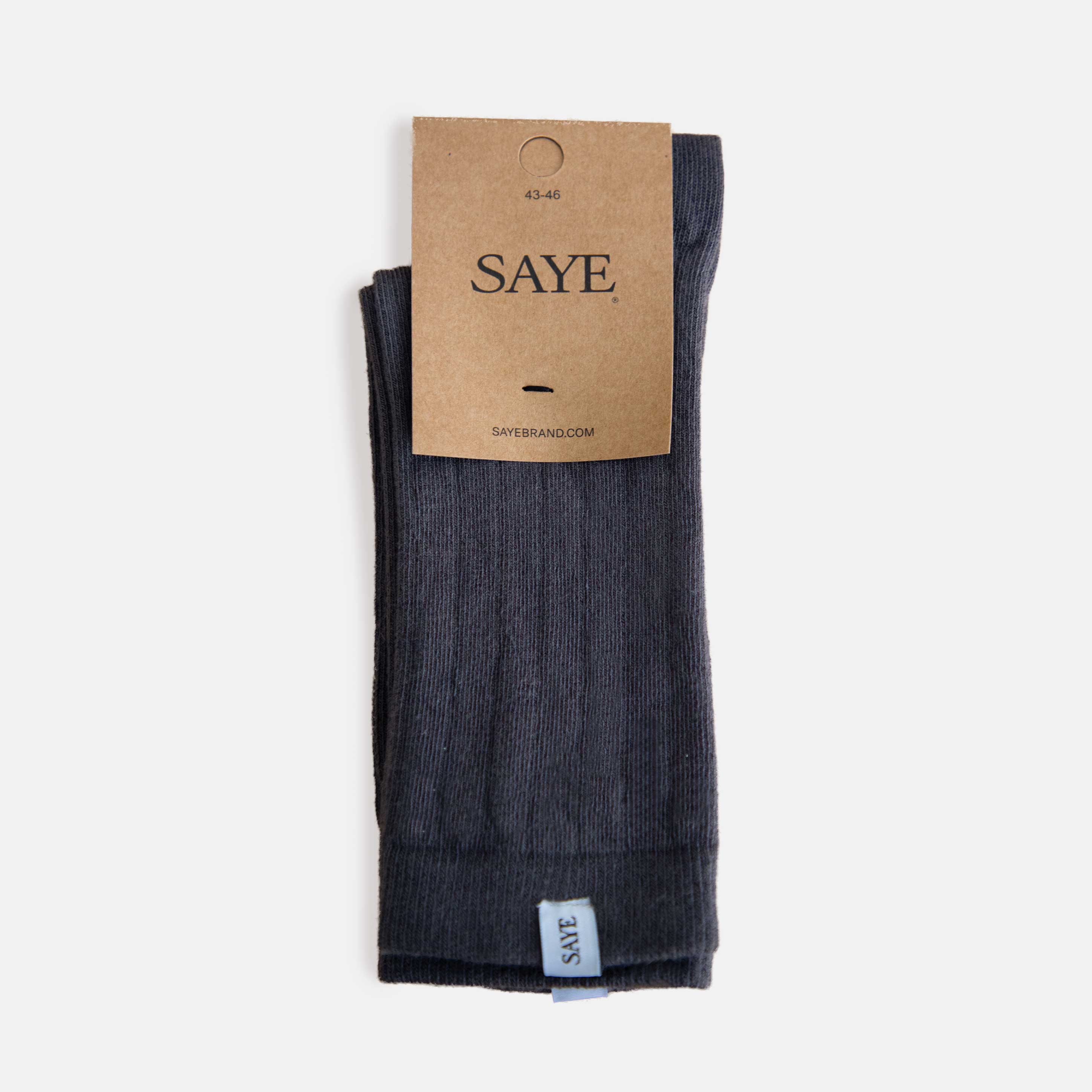 Crew Ribbed Socks - Graphite