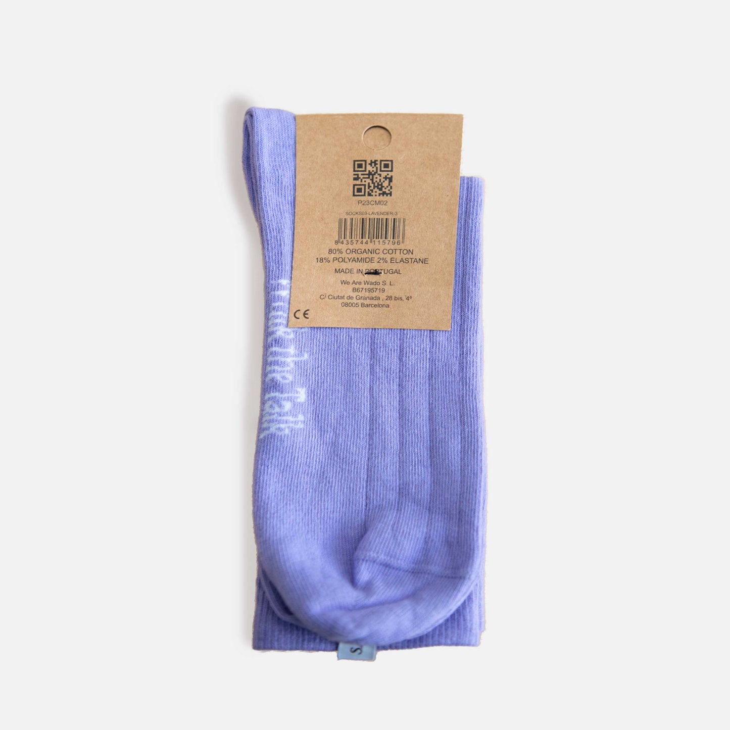 Crew Ribbed Socks - Lavender