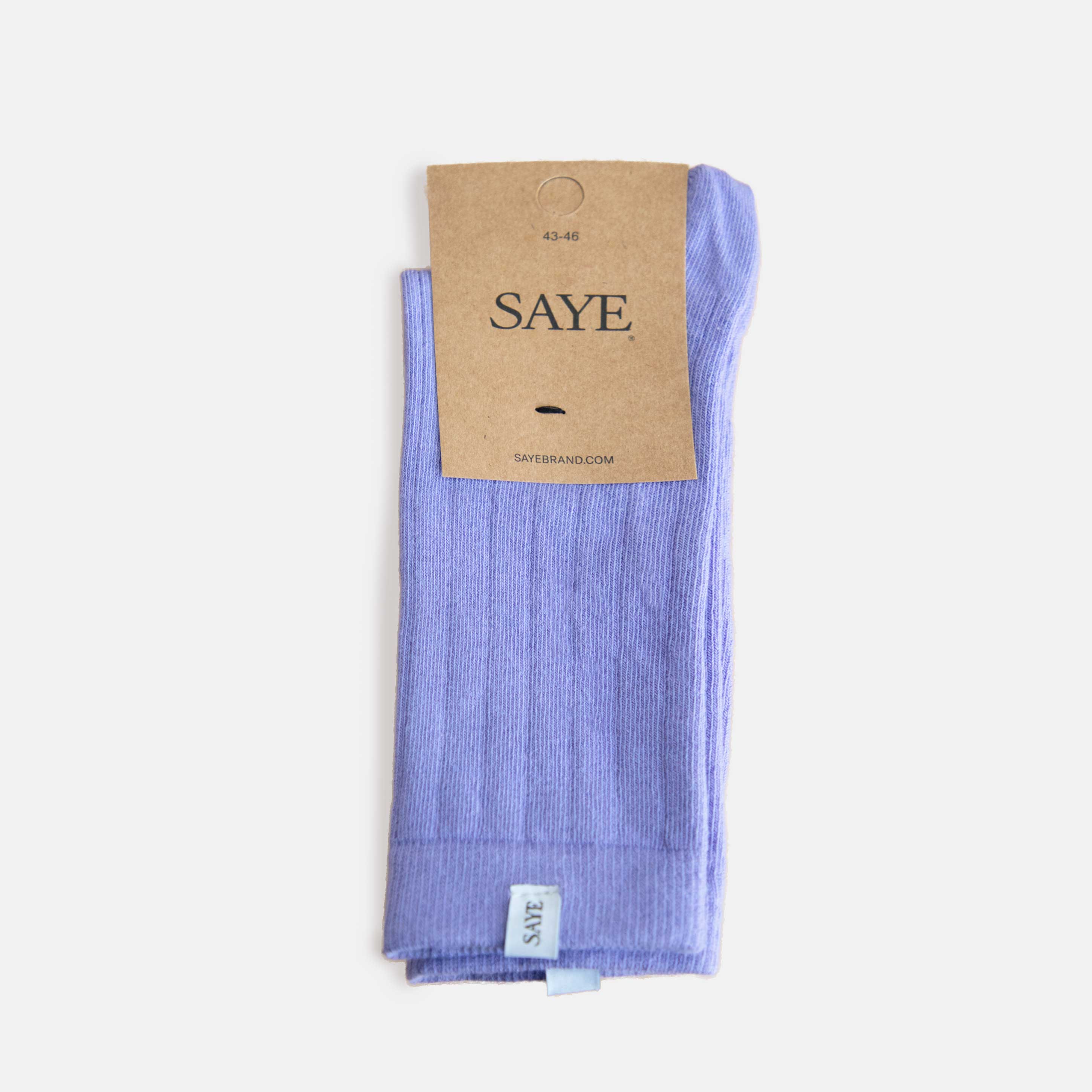 Crew Ribbed Socks - Lavender