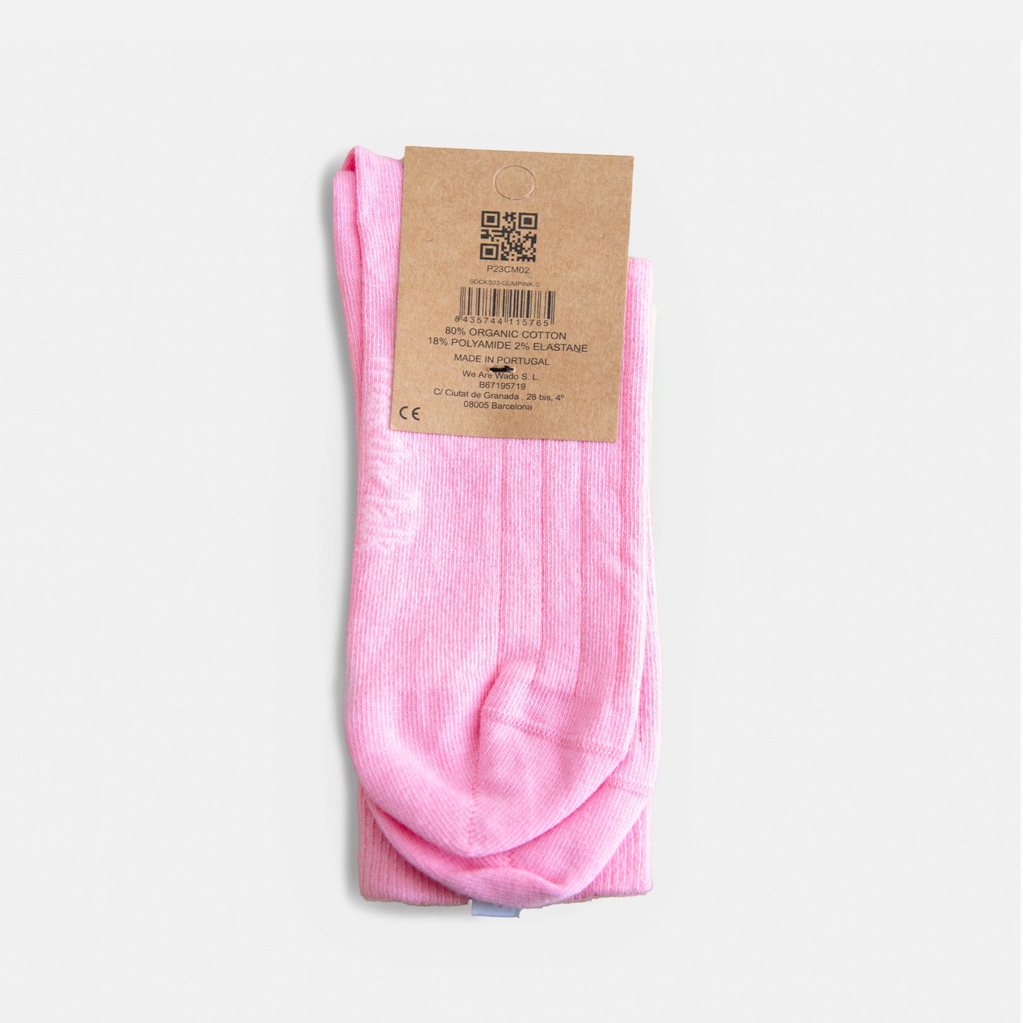 Crew Ribbed Socks - Gum
