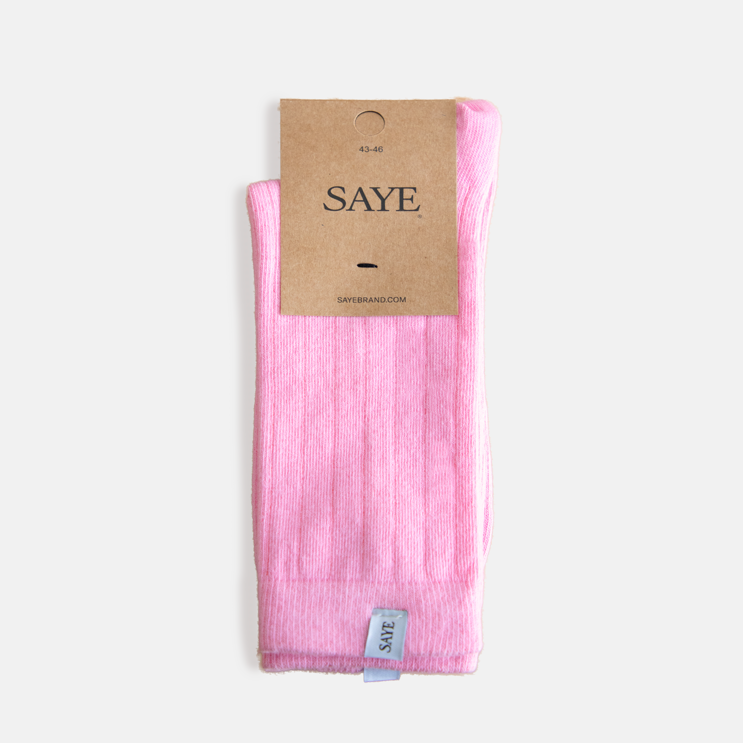 Crew Ribbed Socks - Gum