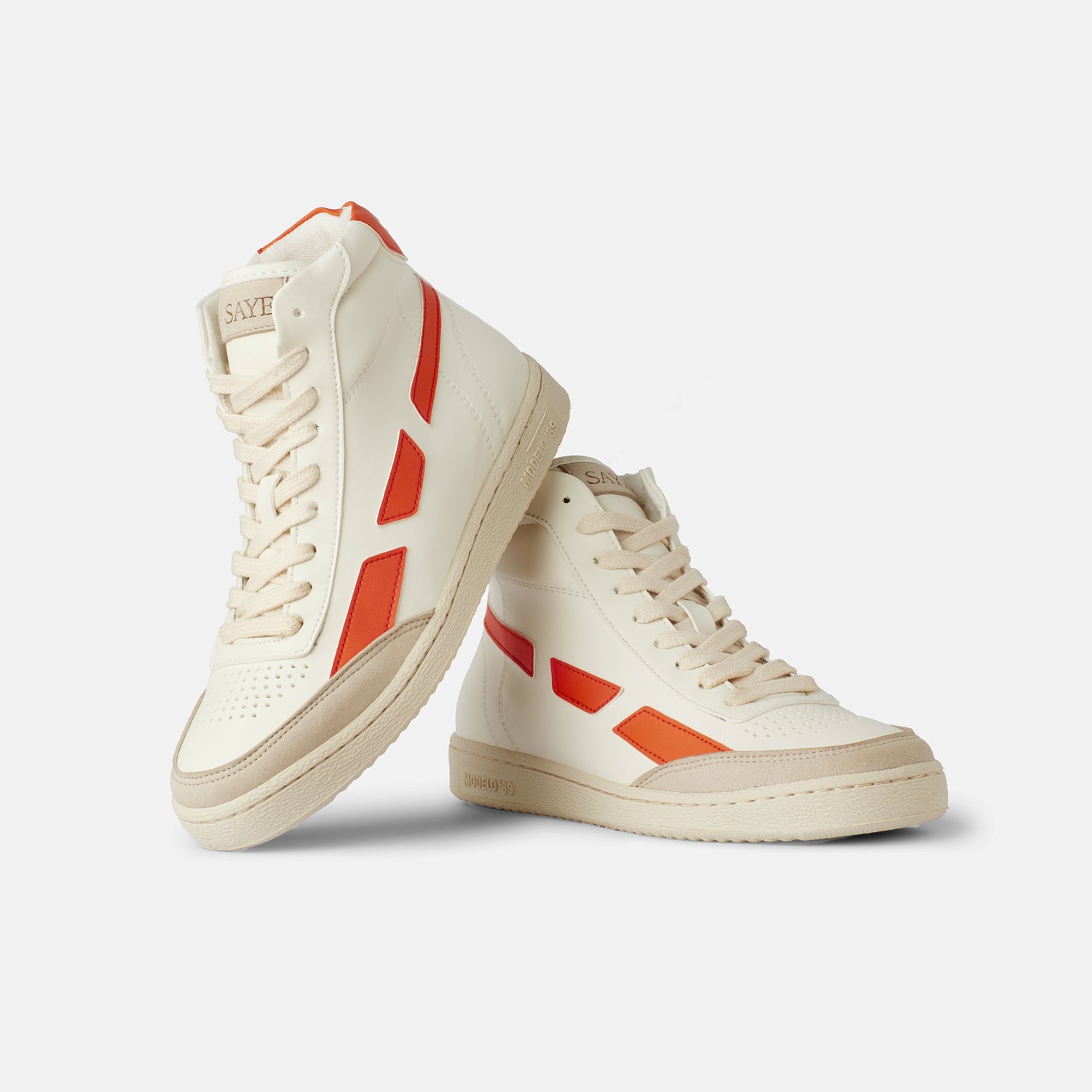 Modelo 89 Hi Orange Vegan Sneakers SAYE
